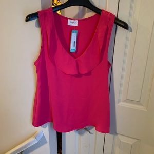Stitch fix Everly NWT Small Fuchsia Blouse ruffle